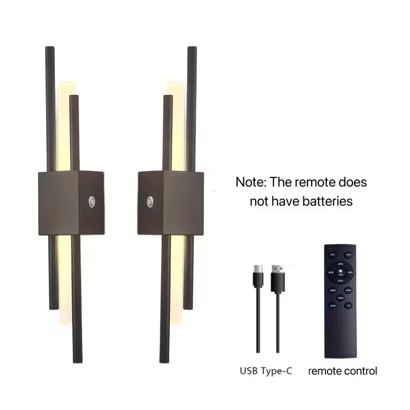 1pc/2pcs Dimming LED Wall Sconces, Smart Timing Function