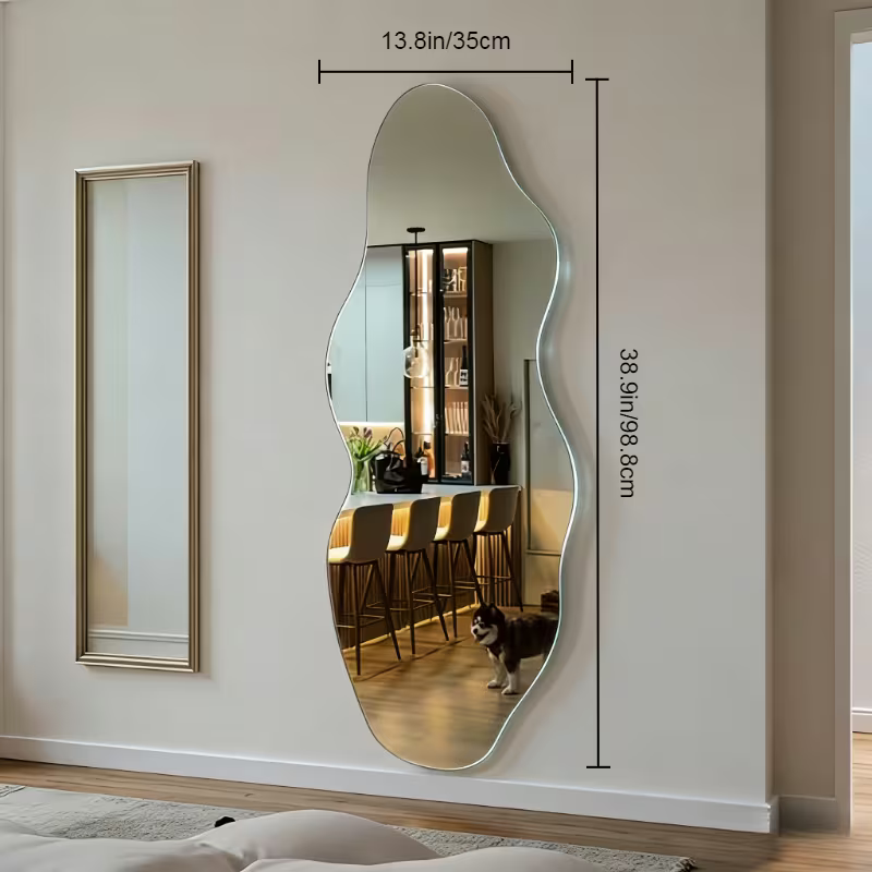 Full-length wall mirror