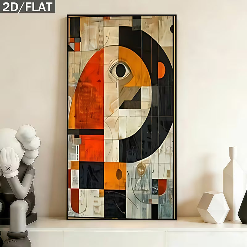 Flat 2D wall painting