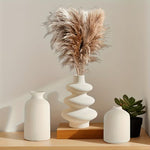 3-piece ceramic vase set